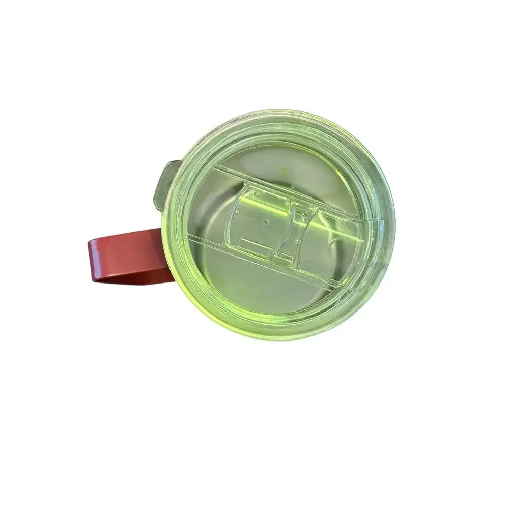 Rae Dunn Stainless Steel Travel Mug Coffee Cup Handle Lid Rust Red 